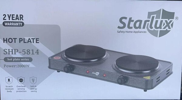 Starlux Electric Hot plate Double