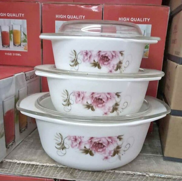 Soupière en porcelaine fermeture transparente