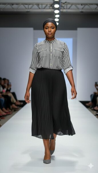 Jupe plissée élégante