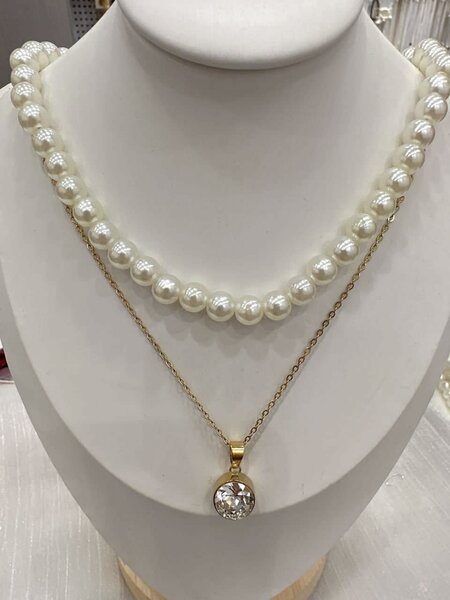 2 in 1 fashion necklace