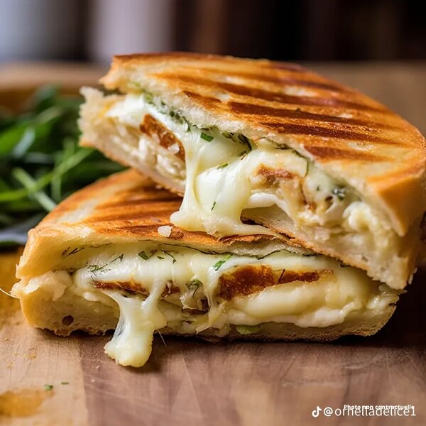 Délicieux panini au fromage