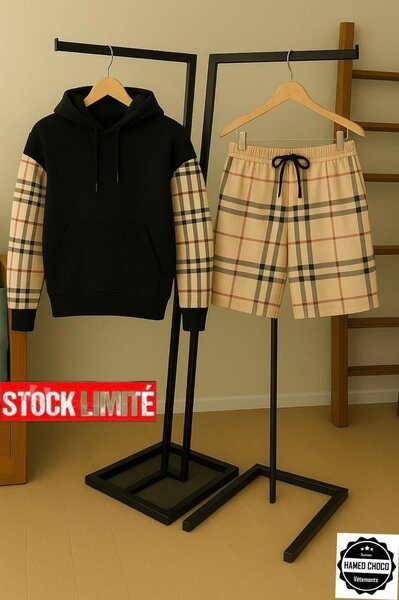 Ensemble Hoodie et Short Confort