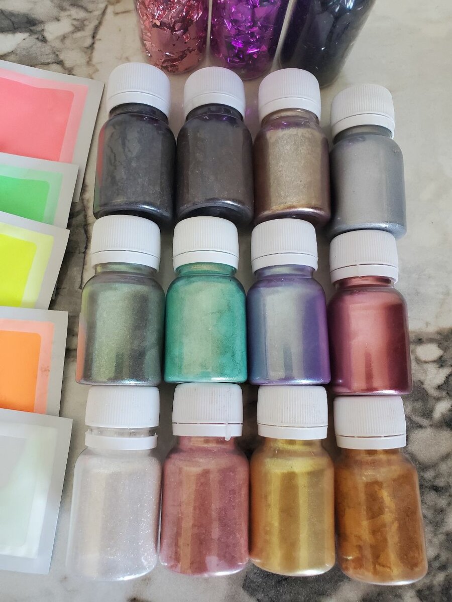 Pack 12 Colorants Pigment Mica