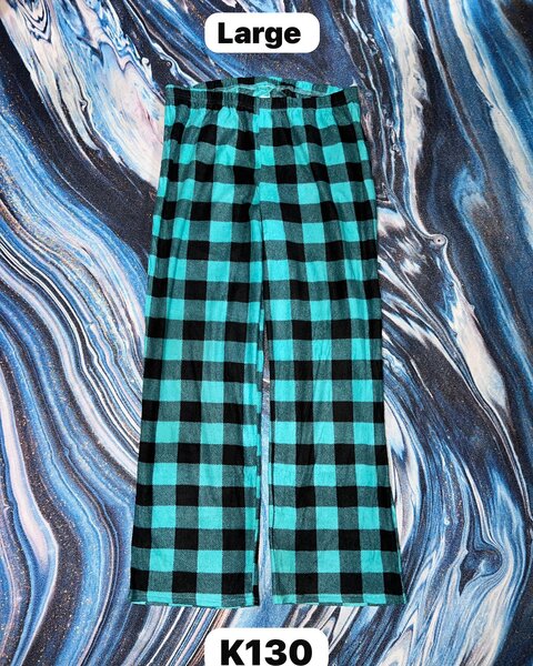 Women's cozy checkered pajama pants