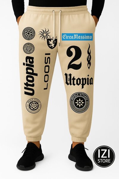 Pantalon Jogging Imprimé Utopia