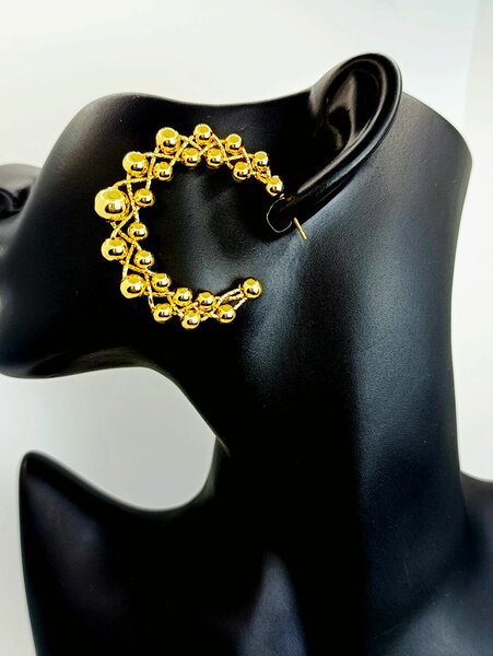 Créoles dorées élégantes