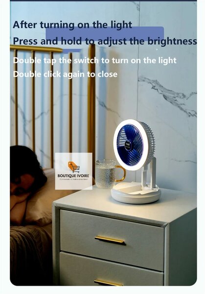 Hyper aéré régénère une ventilation glaciale pour votre bien être. Le mini ventilateur 