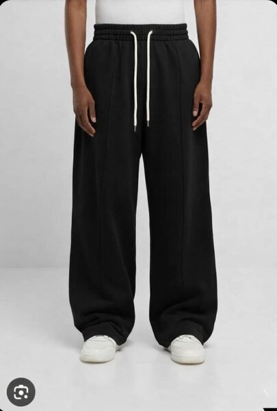 Pantalon large noir élégant