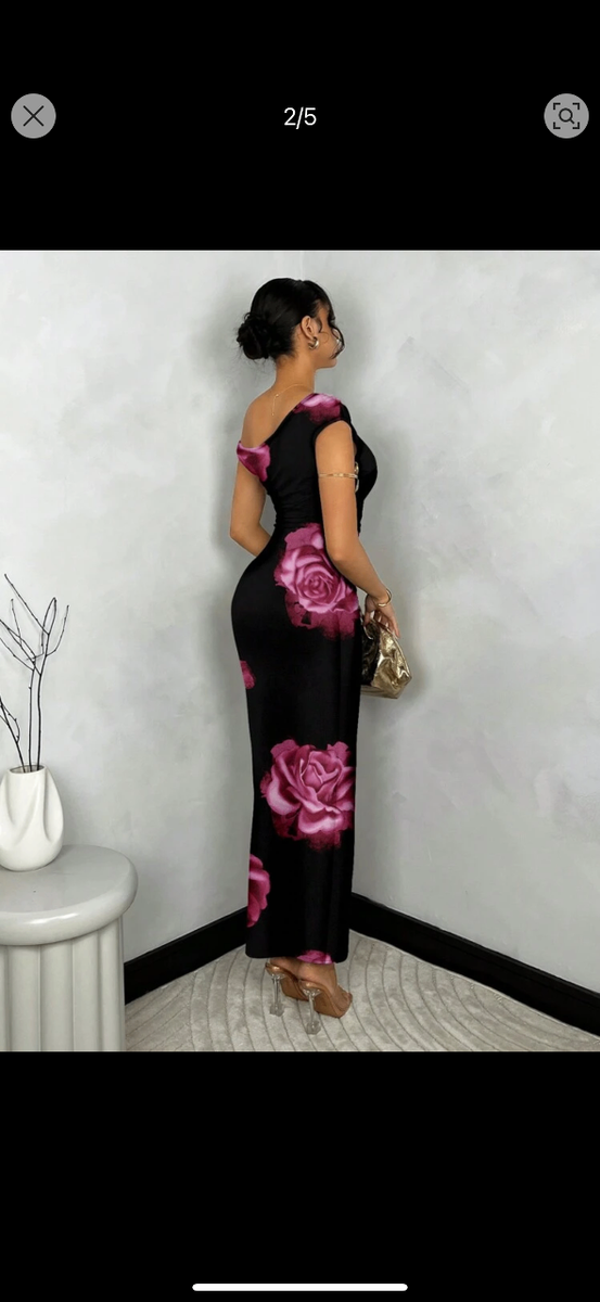 Long Shoulder Bodycon Dress