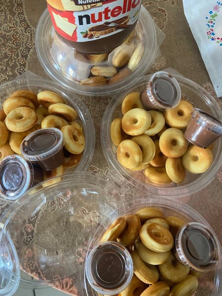 Mini donuts au nutella