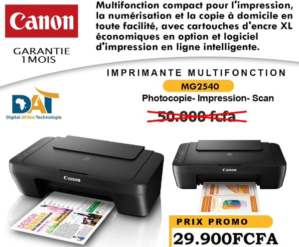 Imprimantes Jet D'encre Canon MG2540s
