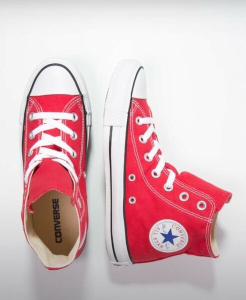Baskets montantes Converse rouges