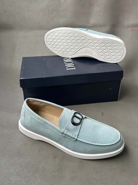 Mocassins Bleu Dior Élégants