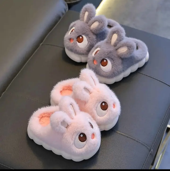 Chaussons Peluche Lapin Enfant