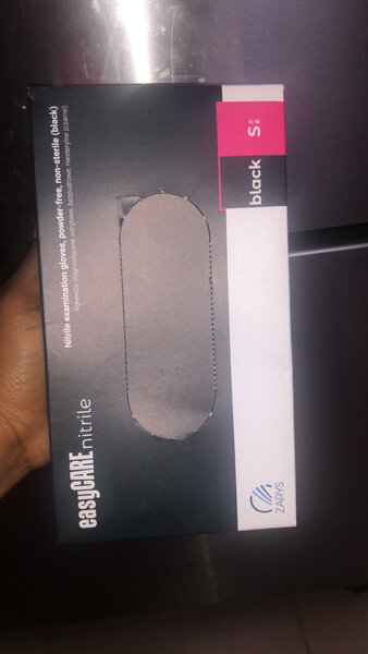 Gants en nitrile noirs S