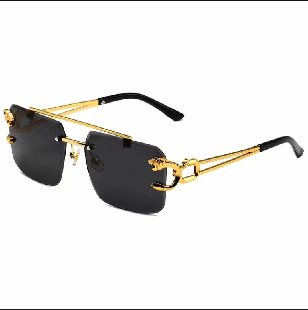Vintage Rimless Square Sunglasses For Men & Women