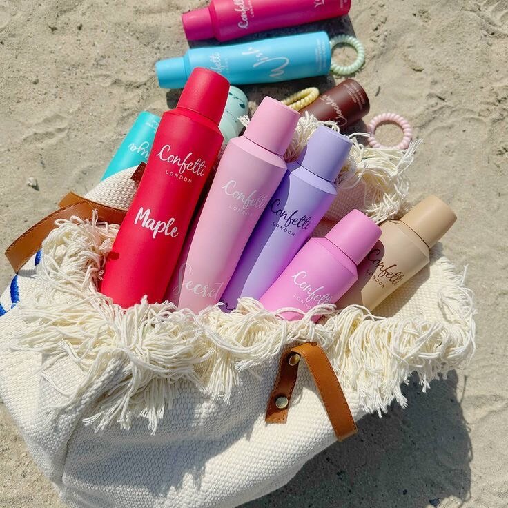 Confetti deodorant spray