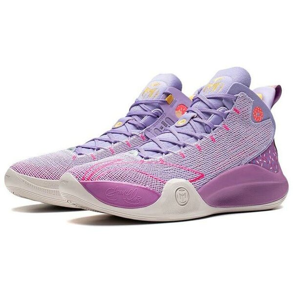 Baskets hautes violettes