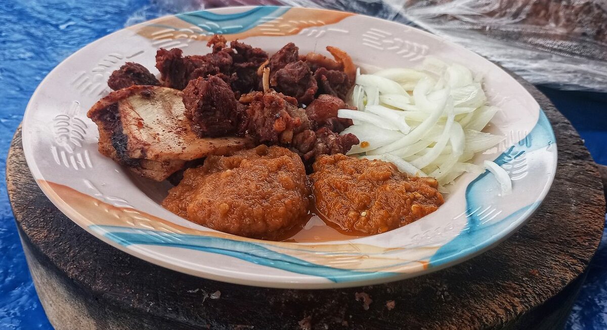 Viande de porc grillé