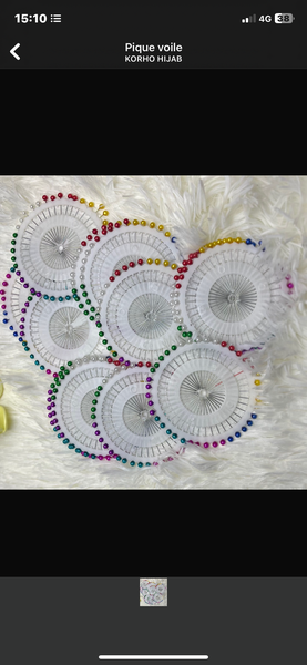 Épingles à tête colorée