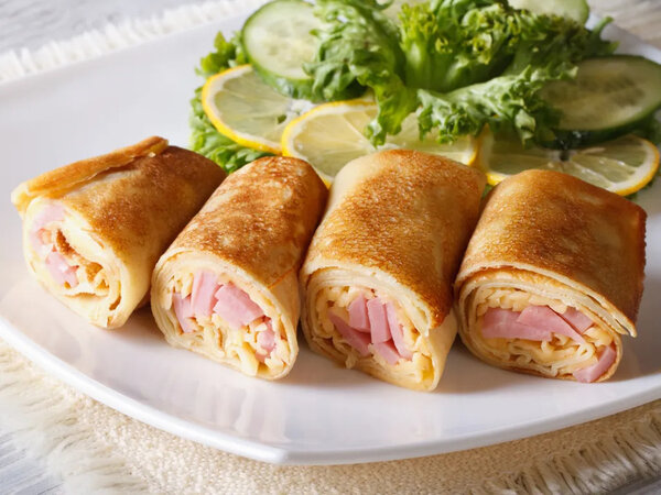 Crêpes au saucisson