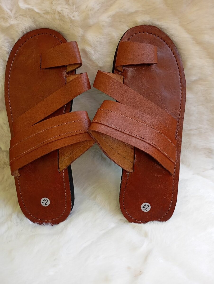 Sandales en cuir confortables