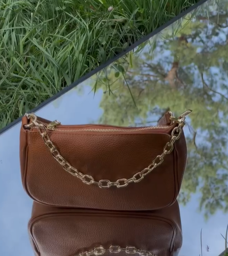 сумка коричневая