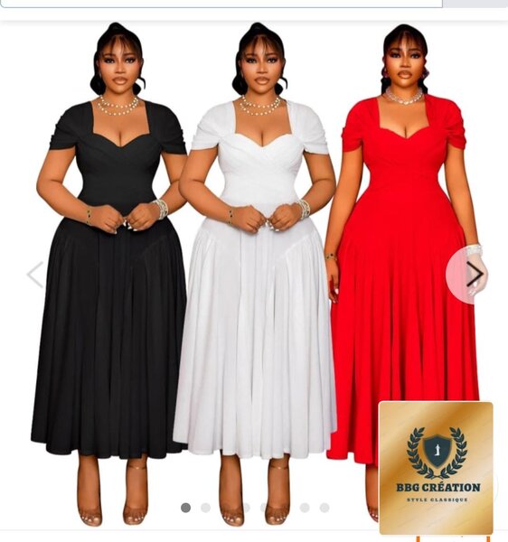 Robe mi-longue BBG Création