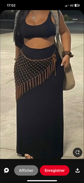 Jupe Longue Noire Bohème