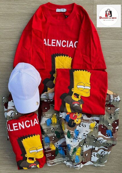 T-shirts Bart Simpson imprimé