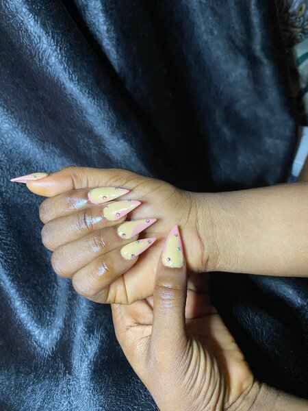 Nails fixing (Acrylic stiletto)