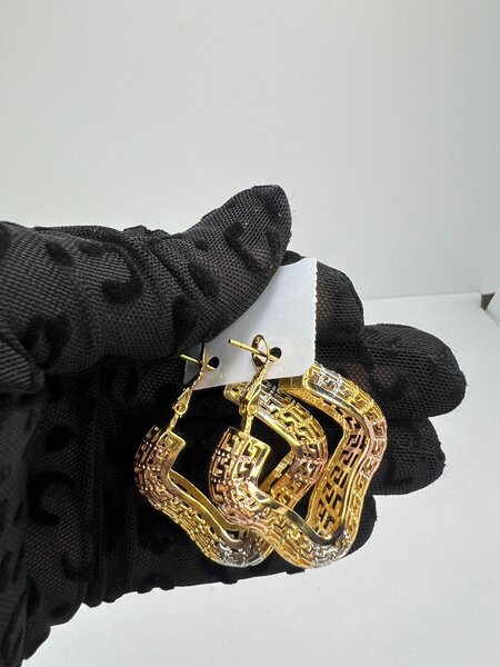 Boucles d'oreilles créoles dorées