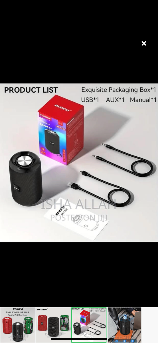 Portable Bluetooth speaker good bass