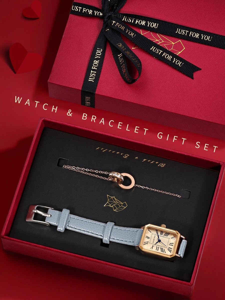 Coffret montre et bracelet élégant