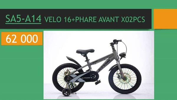Vélo Enfant 16" avec Phare