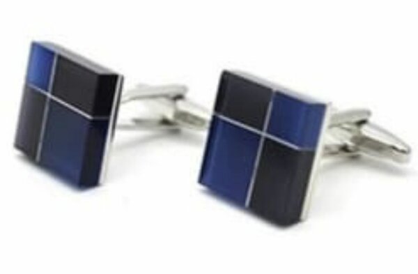 Boutons de manchette carrés élégants