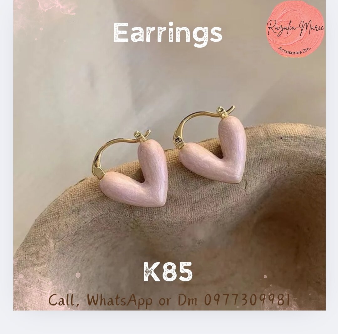 Pink pealse earrings