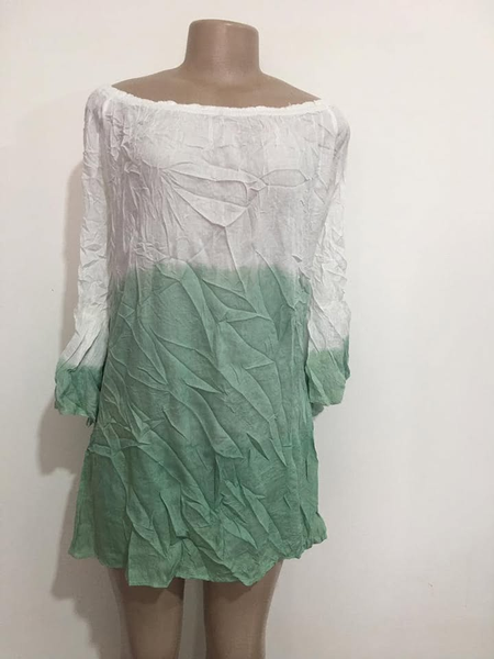 Dress blanc vert