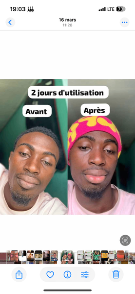 Crème de lèvre rose en G et D