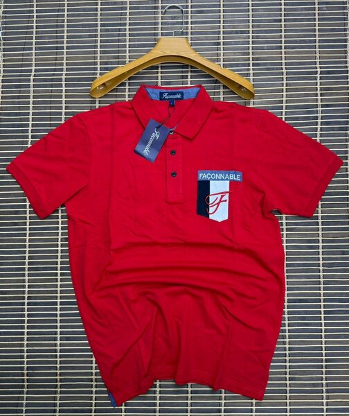Polo rouge homme Faconnable