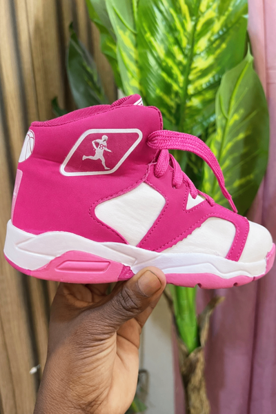 Baskets rose blanc 44