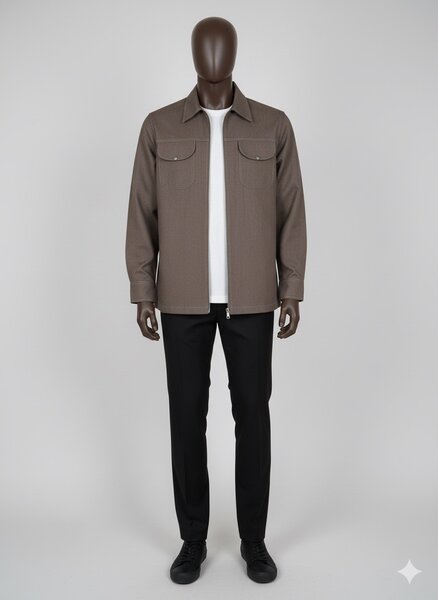 Veste Décontractée Zip Homme