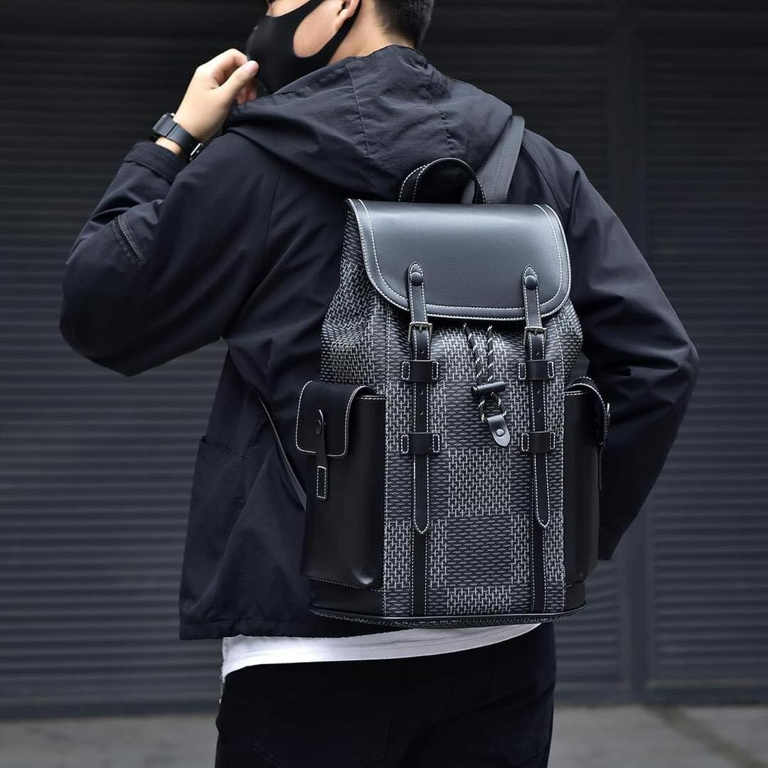 Sac à dos en cuir élégant urbain