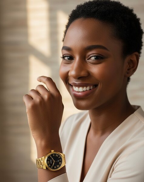 Montre Femme Luxe Dorée Curren