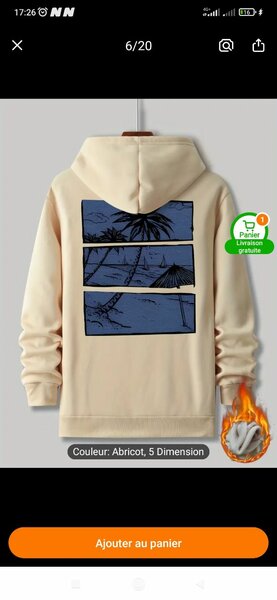 Sweat à Capuche Imprimé