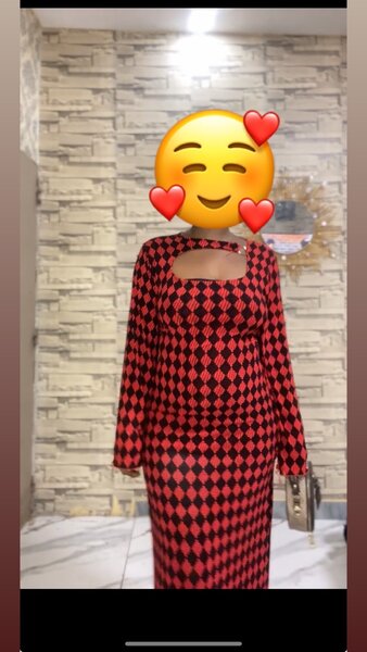 Robe élégante à motif carreaux