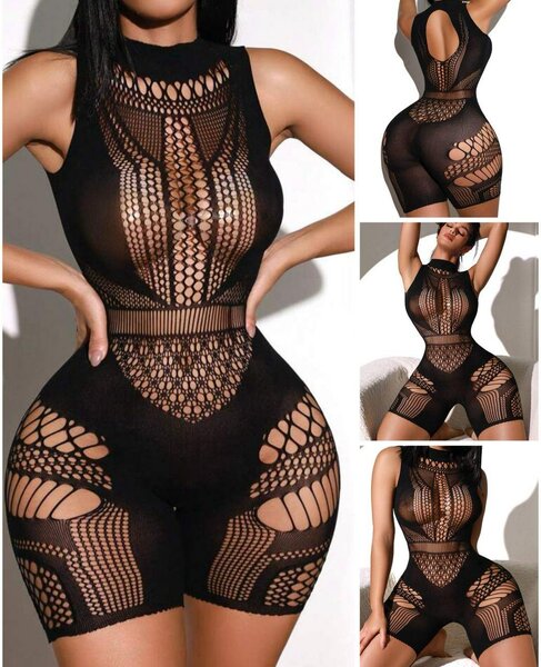 Body en Dentelle Sexy Noir