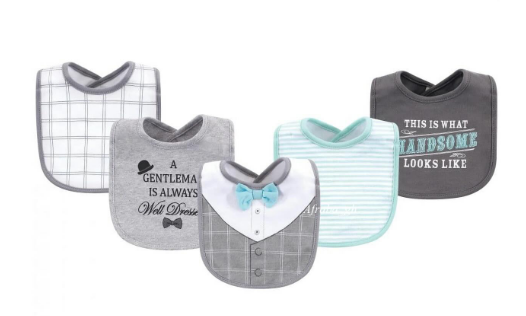 Infant Cotton Bibs 5pk