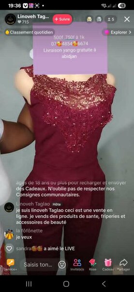 Robe élégante en dentelle