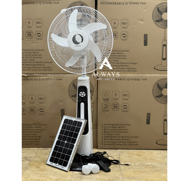 Solar Rechargeable Fan